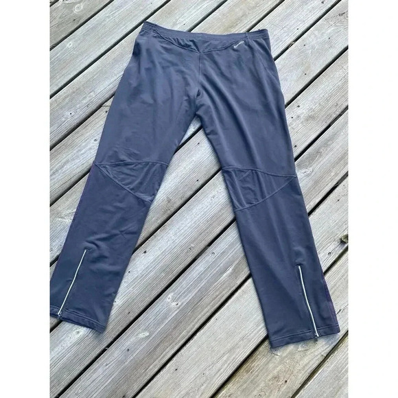 Adidas ClimaCool Clima365 Mens Medium Track Pants Zip Gray Purple NEW NWOT - Picture 7 of 7